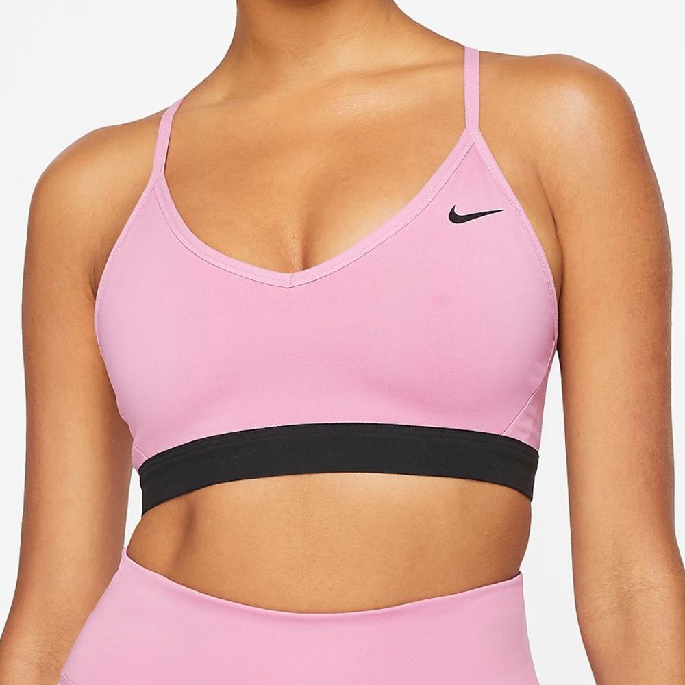 PINK NIKE INDY SPORTS BRA